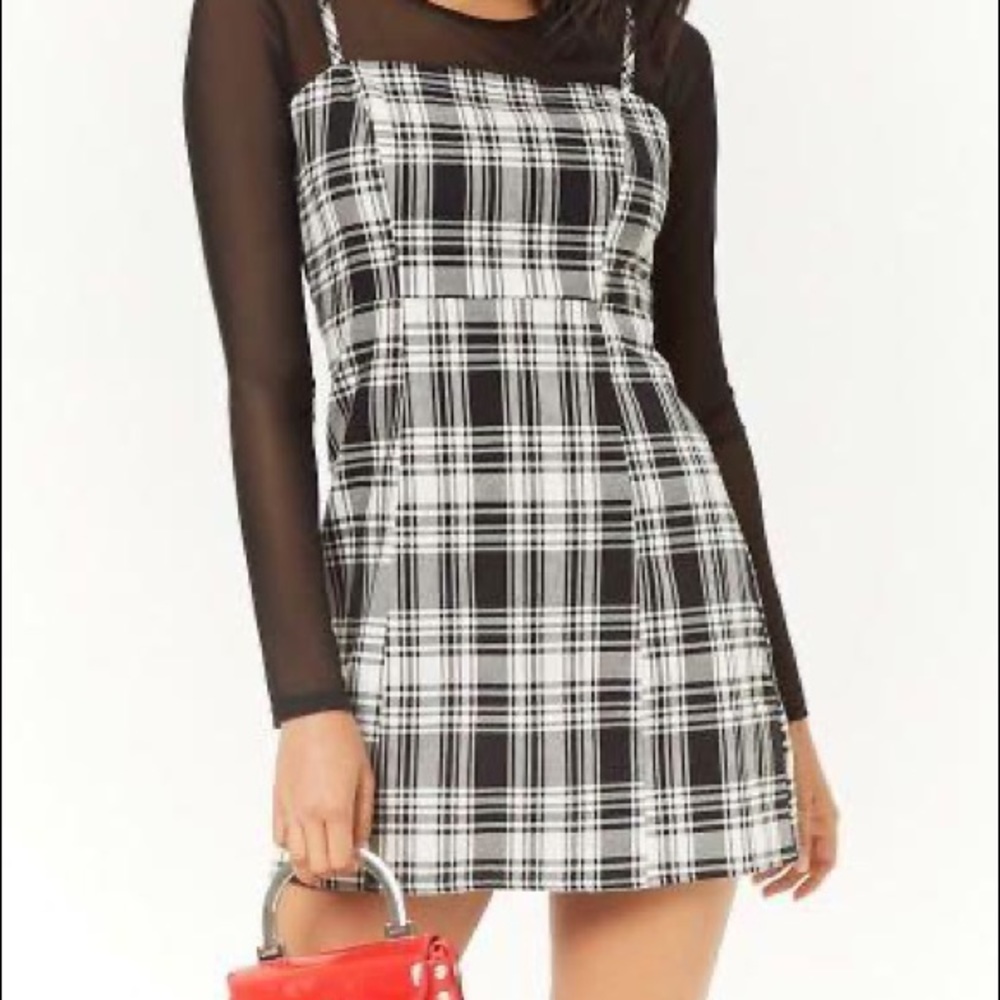 F21 plaid dress